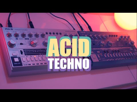 Behringer RD-6 & T-D3 - Old School Acid Techno Live Jam