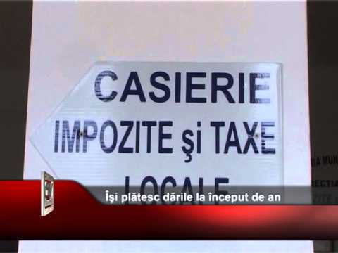 Îşi plătesc dările la început de an