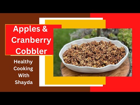 Apples & Cranberry Cobbler
