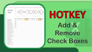 Hotkey To Dynamically Add And Remove Multiple Checkboxes in Excel - Excel Tips and Tricks