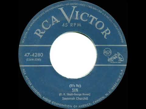 1951 HITS ARCHIVE: Sin (It’s No Sin) - Savannah Churchill
