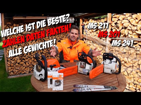 Motorsägen vergleich MS 211 vs. 201 vs. 241 #stihl