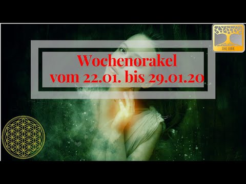 Wochenorakel vom 22.01. bis 29.01.20 / Neumond im Wassermann / Botschaft Orakel für Januar 2020