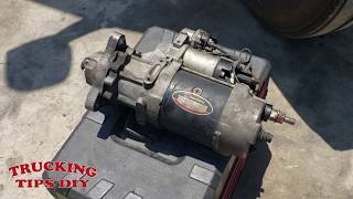 How to remove and replace starter on Freightliner Cascadia (step by step)
