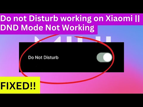 Fix Do not Disturb working on Xiaomi || DND Mode Not Working