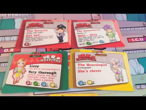 What are red, green, blue and yellow in HE.R.O - the emergency room board game?