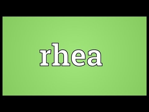 Rhea Meaning