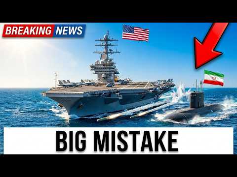 Iran Kilo Submarine Fires 2 TORPEDOES at USS Ford — US Navy Response OBLITERATES Iran Fleet