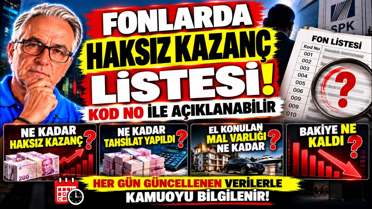 Haksız Kazanç Listesi Kod Numarasıyla Açıklansın! Herkesin Masumiyet Hakkı Korunsun