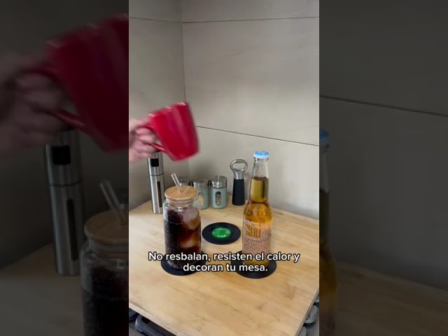 Vídeo relacionado con Zhezhe 6 posavasos retro de vinilo LP, mate, antideslizante, para taza, bebida