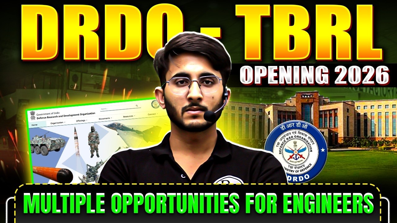 DRDO TBRL Opening 2026 | Multiple Opportunities For Engineers