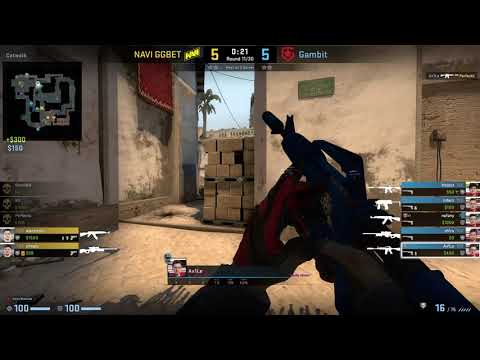 CS:GO POV Demo Gambit Ax1Le (26/15) vs NaVi (de_mirage)