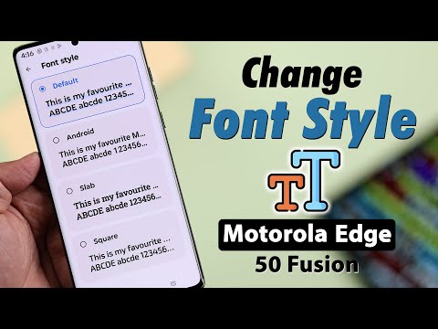 Motorola Font Setting: How To Change Font in Moto!