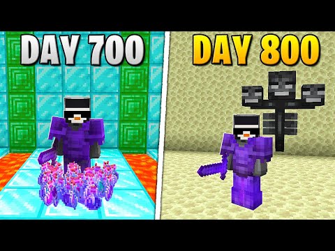 SB737 - I Survived 800 Days in HARDCORE Minecraft...