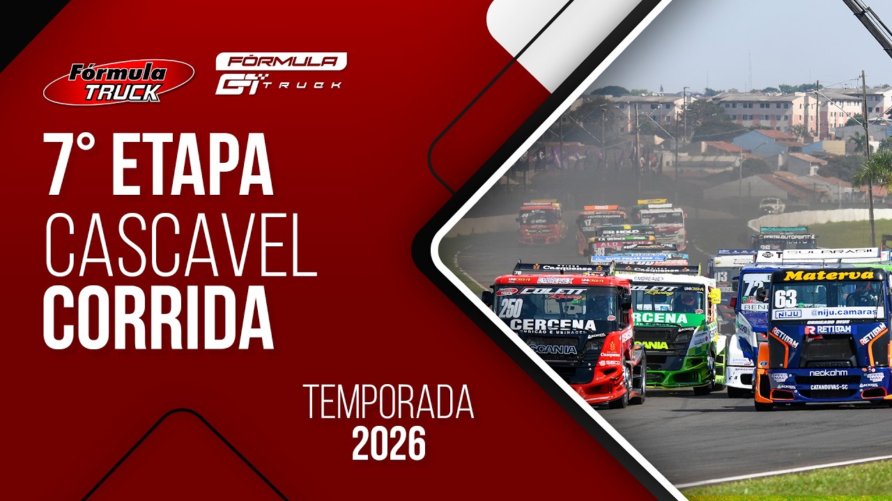 FÓRMULA TRUCK 7º ETAPA | CASCAVEL - CORRIDA  | 2026 AO VIVO | GT