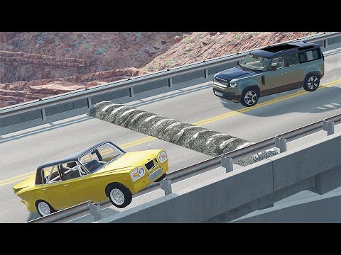 Mobil vs Speed Bumps #11 - BeamNG Drive