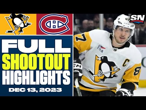 Pittsburgh Penguins at Montreal Canadiens | FULL Shootout Highlights - December 13, 2023