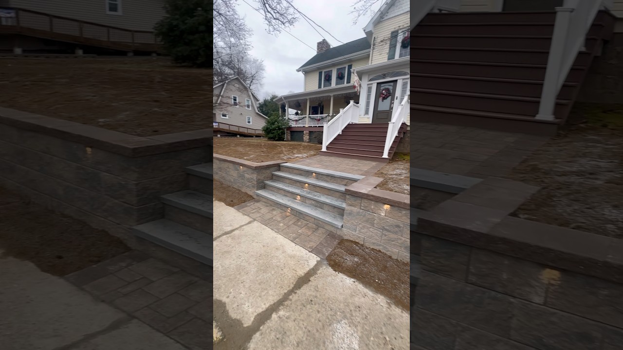 Retaining Wall, Steps & Walkway in Bergen County, NJ