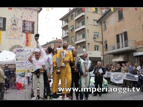 33°Rally Valli del Bormida la premiazione sul palco 1° Parte