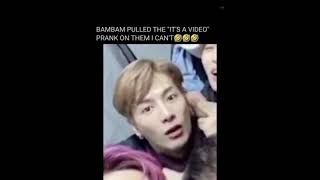 Download lagu GOT7 bambam says it's a video and the other GOT6 reaction is omg mp3