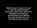 Skillet - Burn It Down (Lyrics HD)