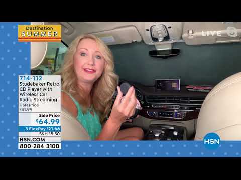 Studebaker Retro CD Player with Wireless Car Radio Strea...