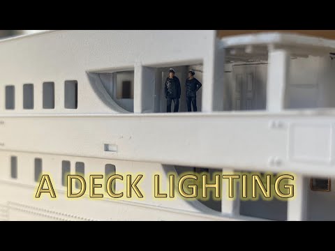 Radio Control Trumpeter 1:200 Titanic Build Part 37 - A Deck Exterior Lights  Part I
