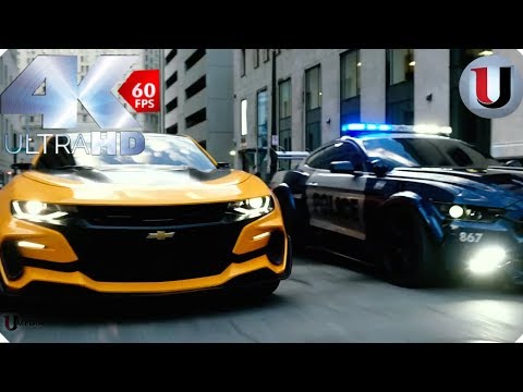 Transformers 5 The Last Knight Bumblebee vs Barricade Bluray (FULL HD)