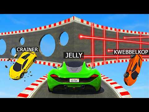 Jelly vs. Kwebbelkop vs. Crainer GTA 5 Skill Test
