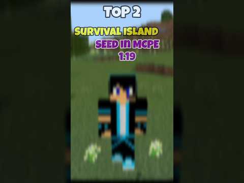 TOP 2 Best Survival ISLAND SEED in Minecraft PE 1.19 #minecraft #youtubeshorts