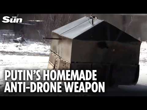 Russia's bizarre makeshift vehicles WHIP Ukrainian DRONES out of the sky on frontline
