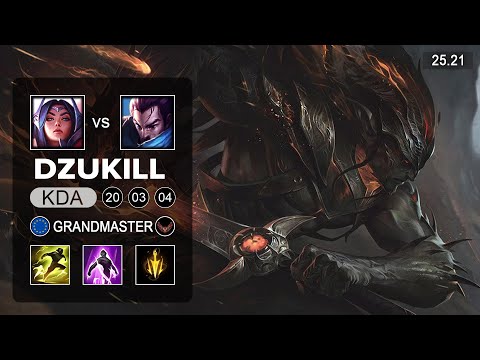 Dzukill Yasuo vs Irelia Top - EUW Grandmaster - Patch 25.21 Season 15