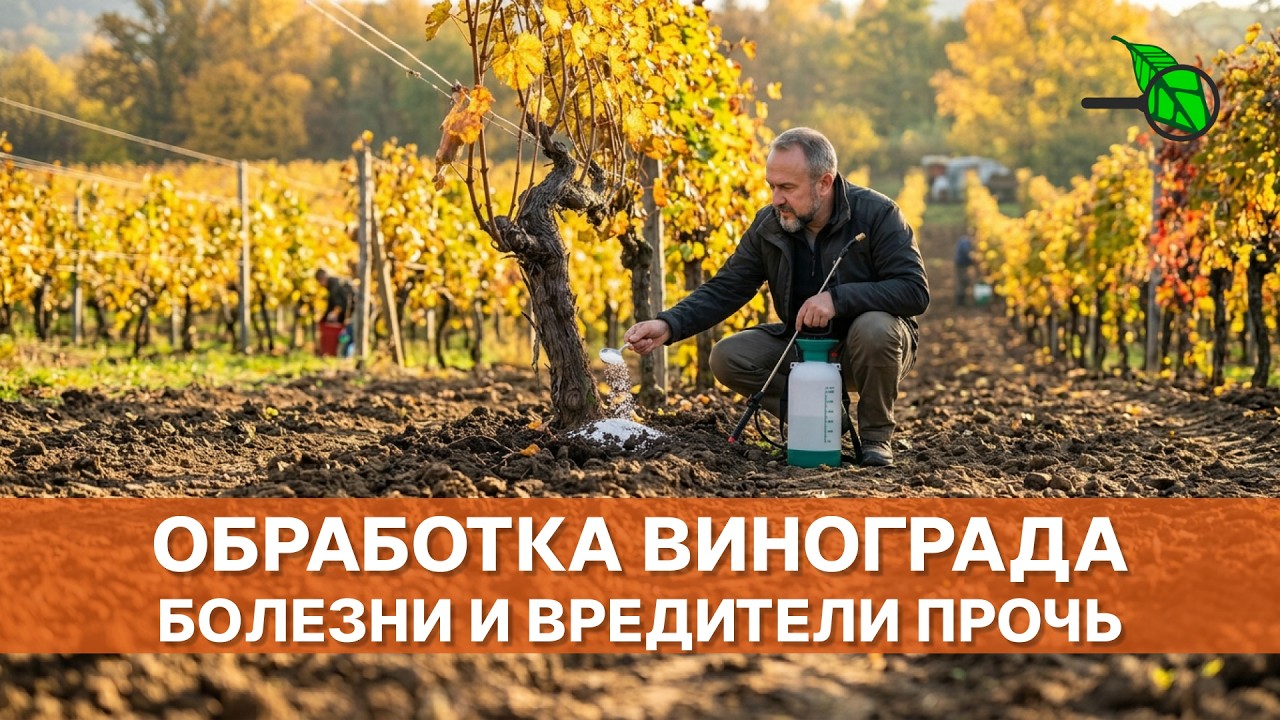 🍇 Опрыскайте виноград ЭТИМ в октябре, чтобы весной он взорвался урожаем! Ос?