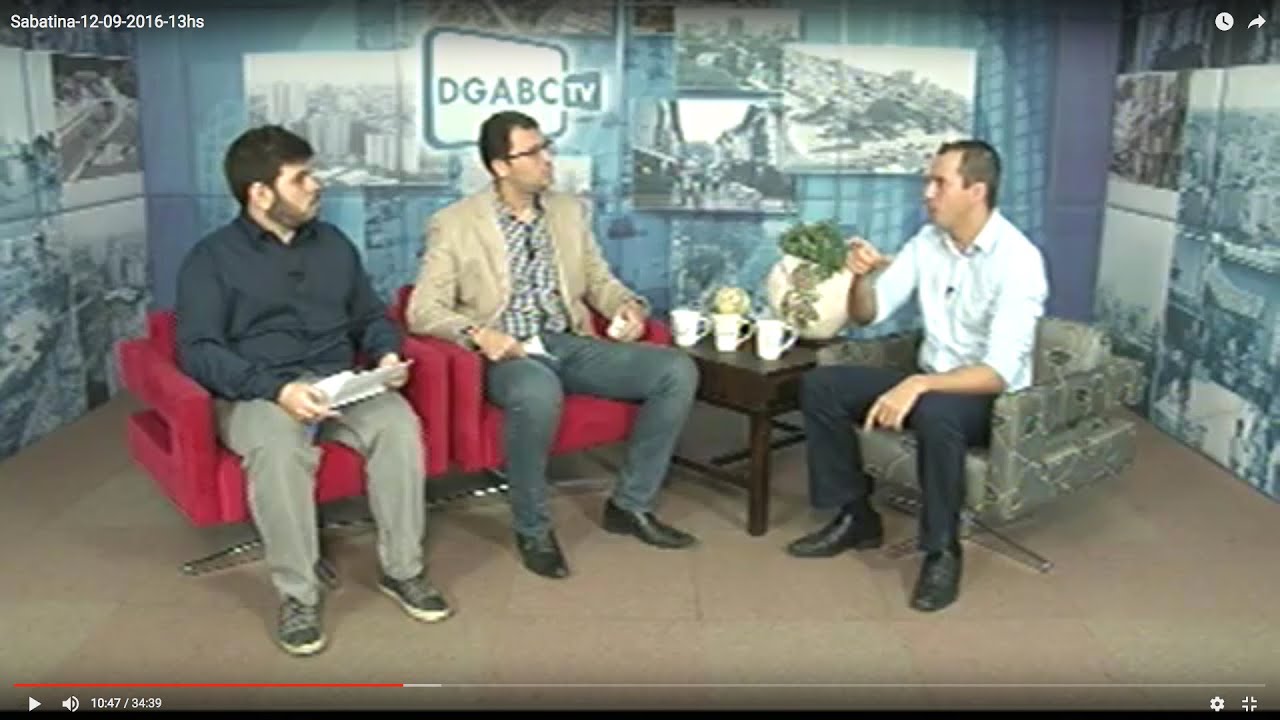 Confira agora sabatina com Lauro Michels de Diadema