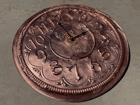Solid Copper Clock - FrankenClock2.0 - Melting Over 18 Pounds of Copper - The Growing Stack - TGS