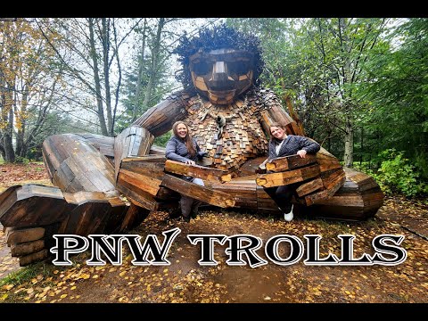 Seattle Trolls in ONE day! ALL 6 PNW Thomas Dambo Troll Hunt