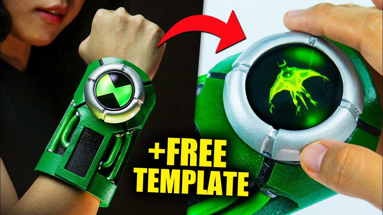 How To Make Ben 10 ULTIMATRIX with Working Dial! +Free Template | Easy DIY Omnitrix