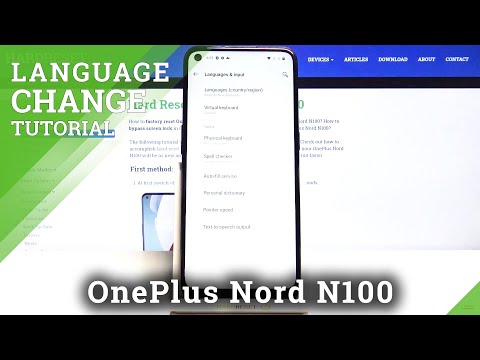 How to Set Up Proper Language in OnePlus Nord N100 – Change Language