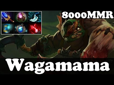 Dota 2 - Wagamama 8000 MMR Plays Pudge vol 5 - Pub Match Gameplay