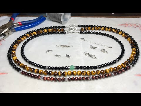 How To Make Beaded Necklace with Clasp | How To Secure Beaded Necklace | Easy DIY Jewelry Learning