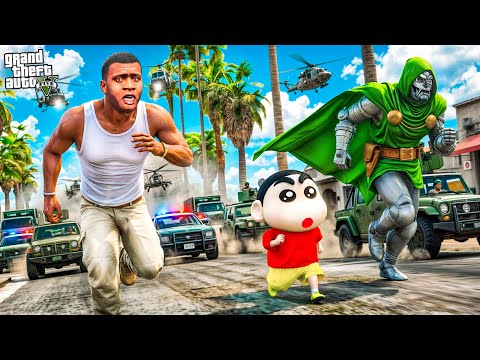 Franklin, Shinchan & Tranklin ATTACKED by Los Santos POLICE 😱🚔 | GTA 5 Malayalam