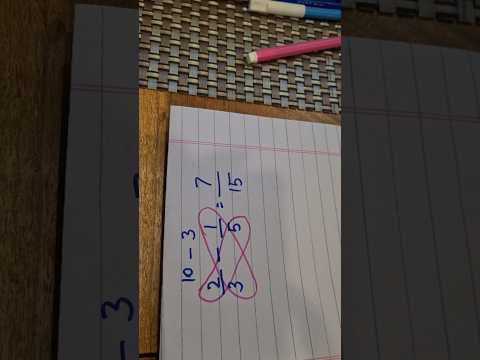Butterfly Method for Subtracting Fraction ✌️#shorts#math#maths#mathematics #education #trending