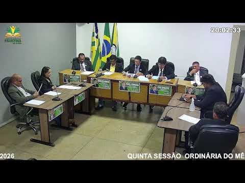 QUINTA SESSÃO ORDINÁRIA DO MÊS DE SETEMBRO DE 2026