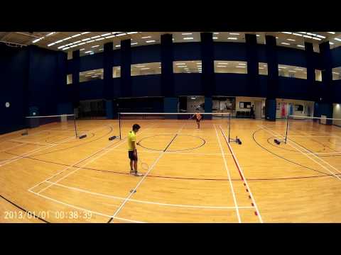 丹尼斯Chen 2015/01/16 lunch badminton part 13 at Hong Kong Queen Elizabeth Stadium 伊利沙伯體育館