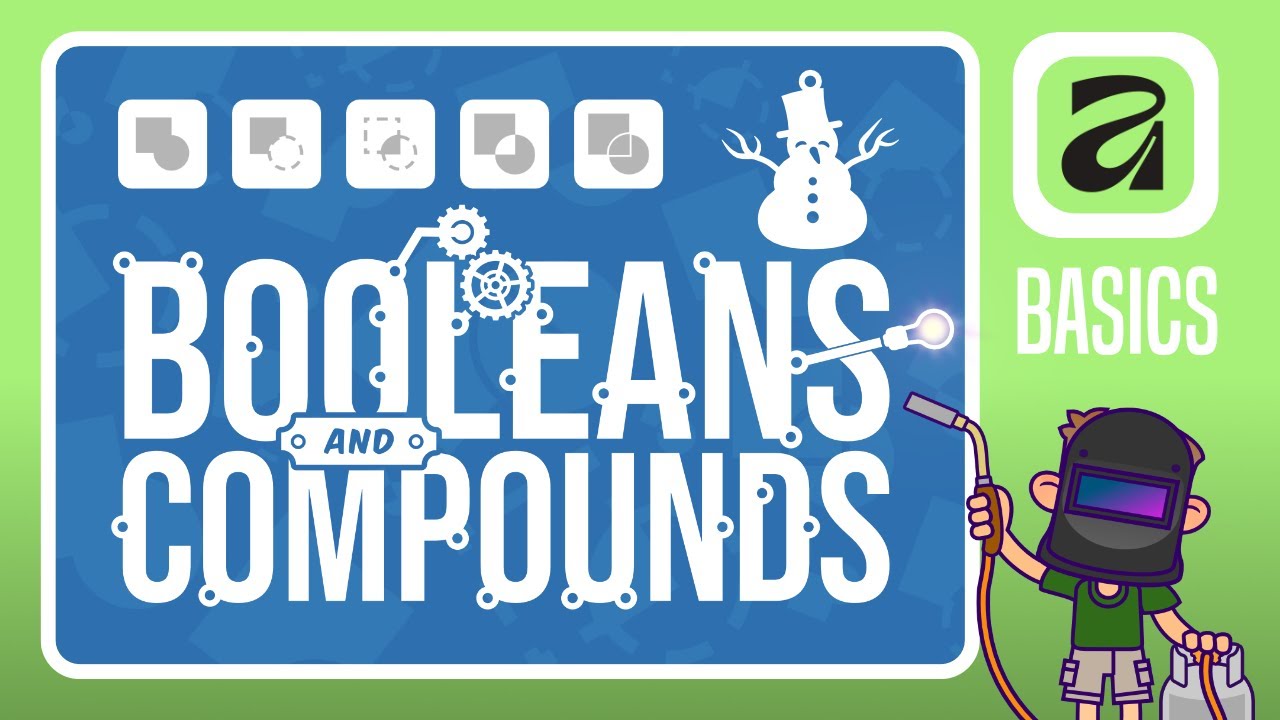 Affinity Designer Tutorial - Boolean Basics (Geometry Tools)