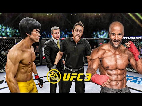 Bruce Lee vs Andre Bishop EA Sports UFC 3 Bruce Lee Fight Club 🔥🐲