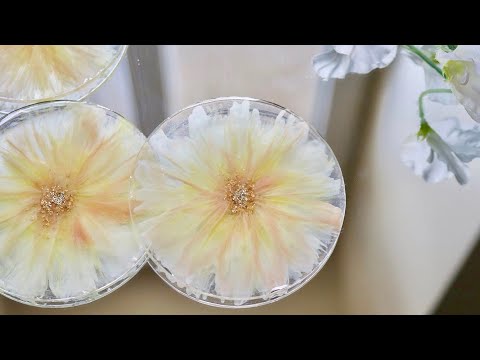 Beautiful Teal Bronze Geode Resin Coasters