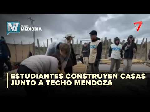 MANOS A LA OBRA | Alumnos construyen casas de emergencia en Guaymallén
