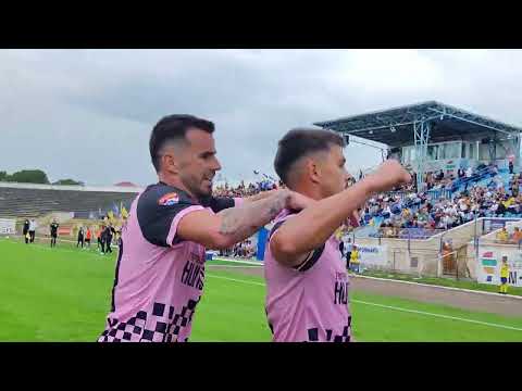 Suntem în avantaj prin golul înscris de Buziuc. Olimpia Satu Mare - Corvinul Hunedoara, 1-2