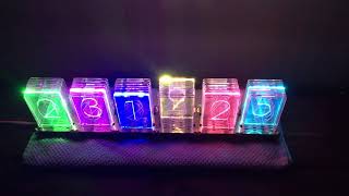 Cronixie edge lit clock